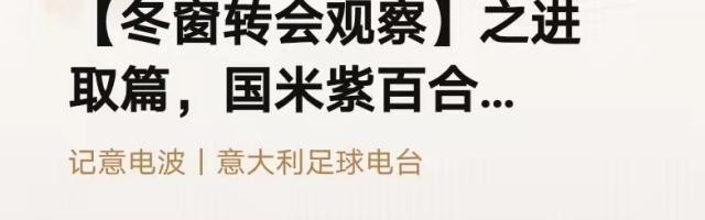 云开体育-【记意电波】冬窗转会观察之进取篇